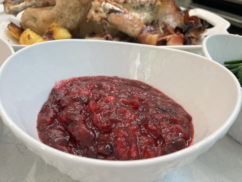 Cranberry sauce finished